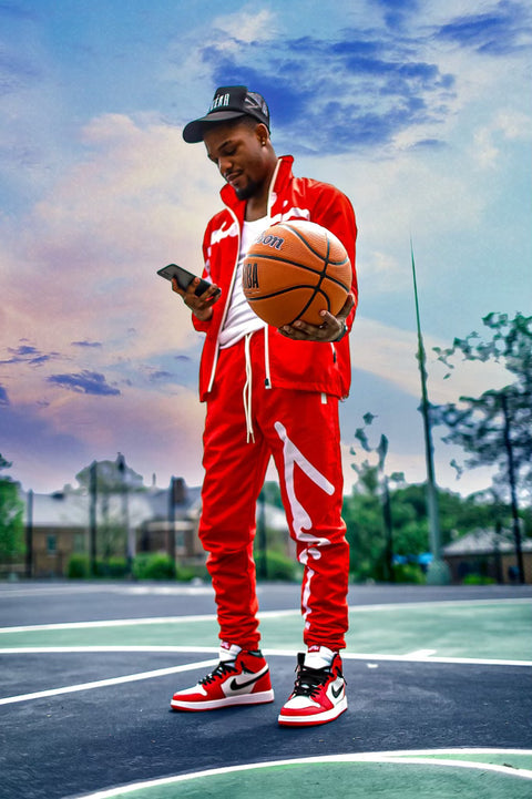 LAHÉRA Signature Track Pants RED